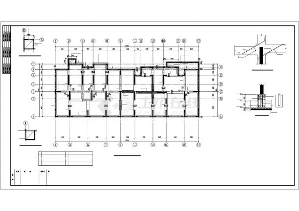 十六层框架剪力墙住宅结构施工图-图二