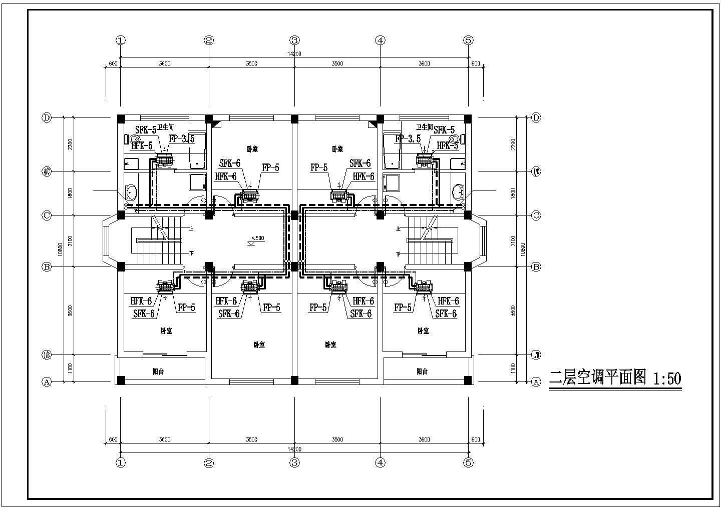 【上海】某别墅户式中央空调设计施工图纸