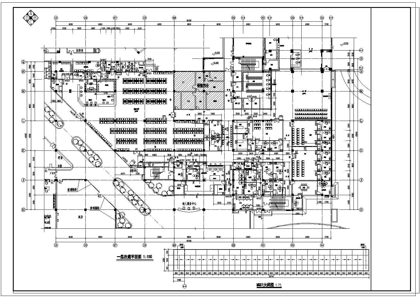 三甲医院急诊住院楼室内装修设计（含效果图）