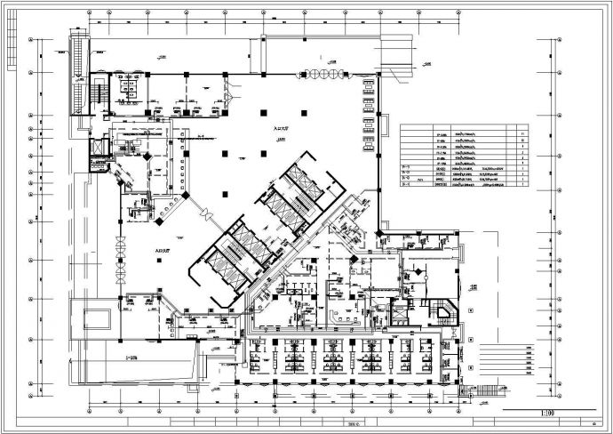 某医院综合楼空调水管设计施工图纸_图1