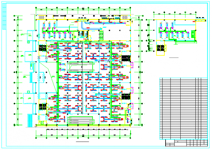 【山东】大型超市中央空调设计施工图（含设备选型）_图1