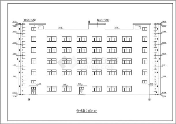 某城市工业型厂房建筑cad详图-图一