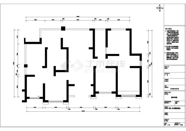  Decoration construction drawing of a residential area in Hai'an, Jiangsu - Figure 1