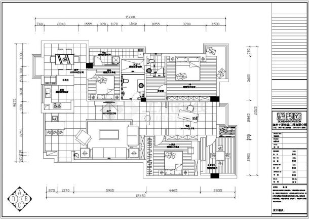 【福建】160平米新中式家装设计效果图-图一