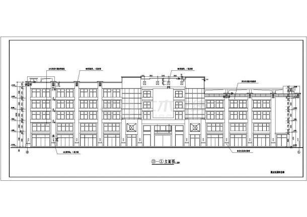 余姚市某地商用住宅楼建筑CAD布置图-图二