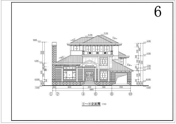 【河南】新乡私人三层别墅建筑设计方案-图一