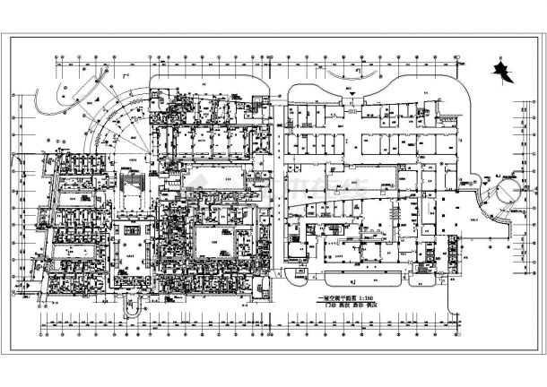 某医院办公楼全套中央空调设计建筑方案图-图一