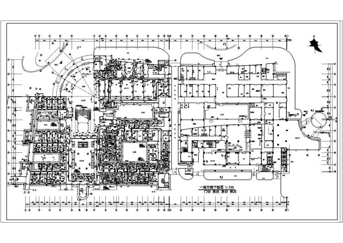 某医院办公楼全套中央空调设计建筑方案图_图1