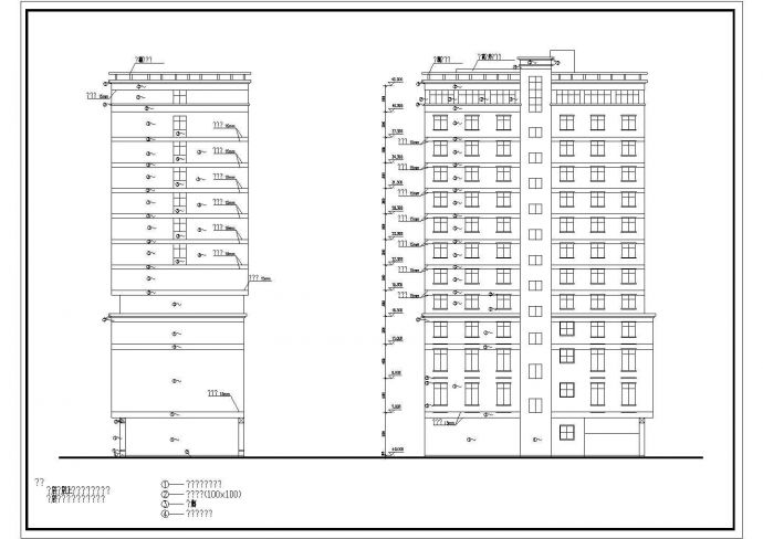 城市酒店建筑施工设计CAD图纸_图1