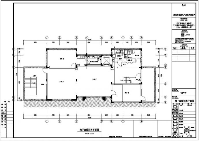 【广东】某现代风格别墅给排水设计图_图1