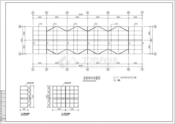 某地区临时厂房建筑图(共7张)-图二