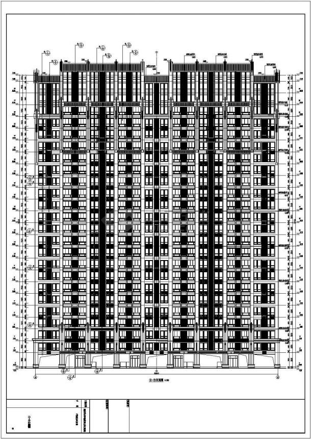 【上海】高层酒店式公寓建筑设计施工图-图一