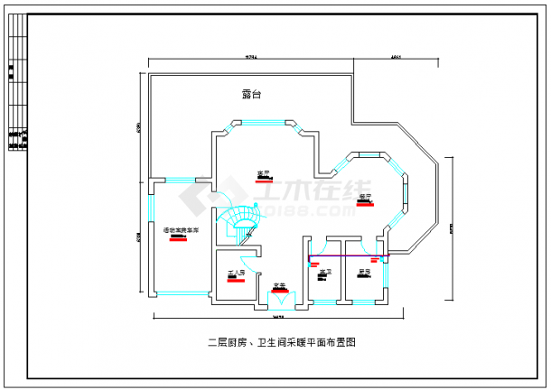 【浙江】某度假村别墅地暖设计施工图-图二