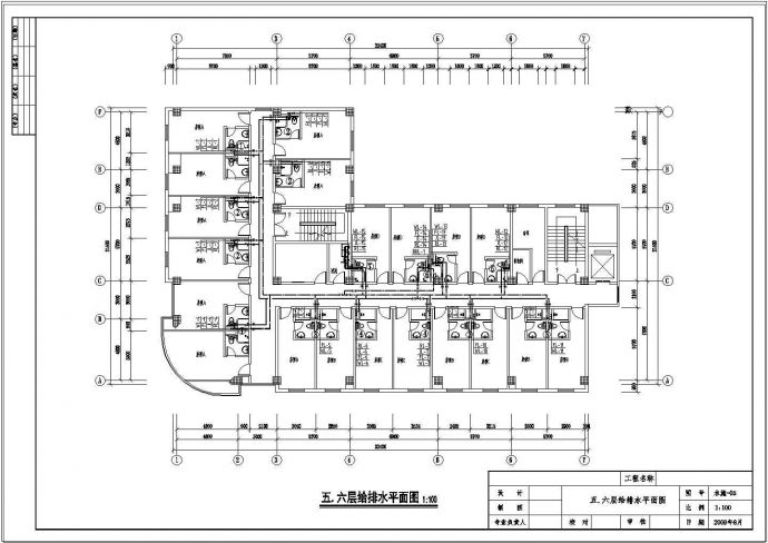 【江西】某大型商务酒店给排水设计图_图1