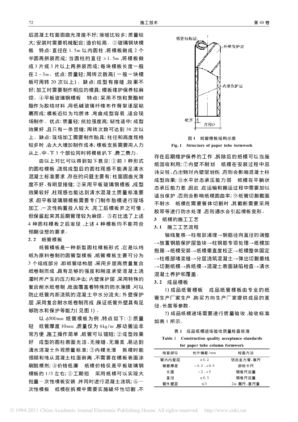 纸管模板在清水混凝土圆柱施工中的应用-图二