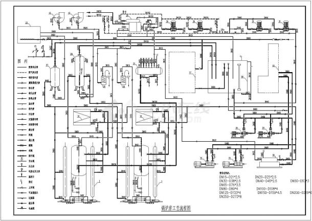 企业工业蒸汽锅炉设计施工设计方案图-图二