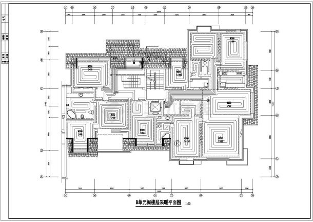 【宁夏】小区地板采暖设计施工图纸-图二
