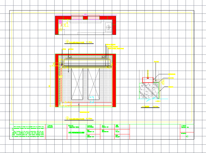 某地三室两厅精装样板房施工图CAD图纸_图1