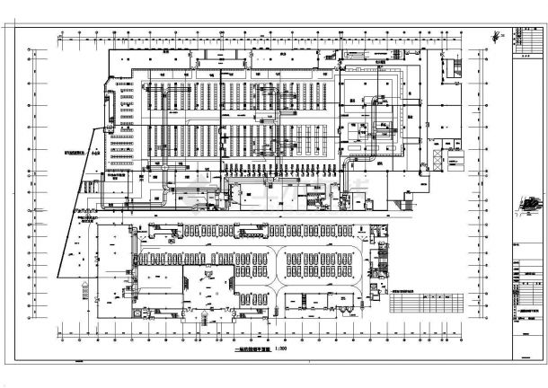 [浙江]大型商业广场通风排烟系统设计施工图-图一