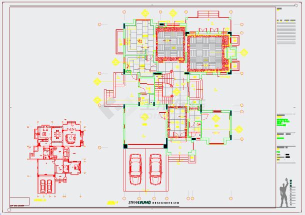 某高级住宅区一期别墅装修设计施工图-图二