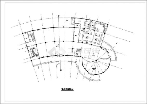 三层KTV综合楼建筑方案设计图纸-图一