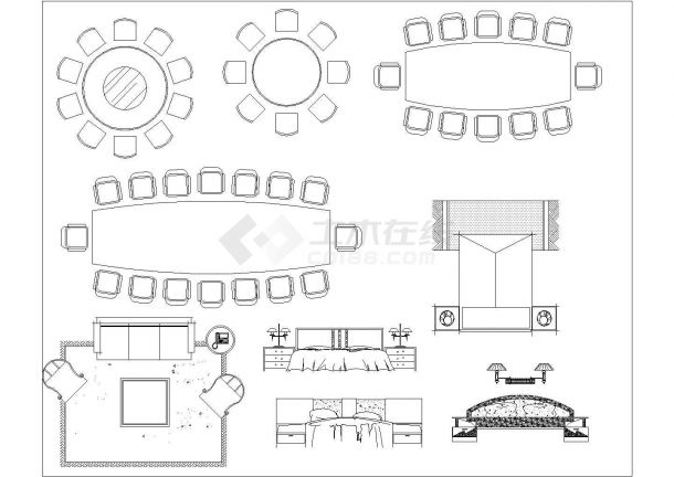 室内设计常用CAD图库及细部详图设计-图二