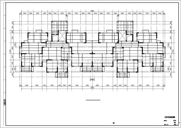 [盐城]7度区剪力墙住宅结构设计cad施工图-图一