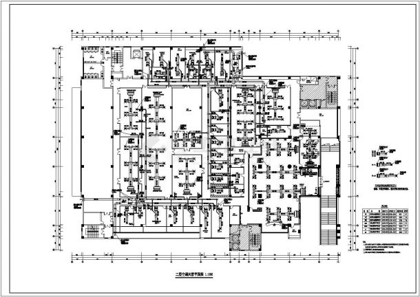 【湖北】某二层办公楼中央空调设计图纸-图二