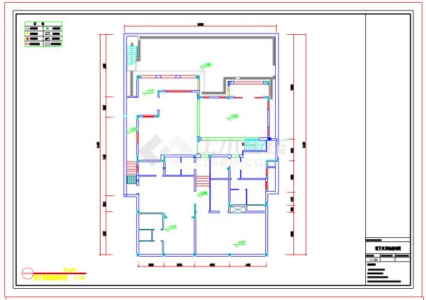奢华欧式风格2层别墅CAD室内施工图-图一