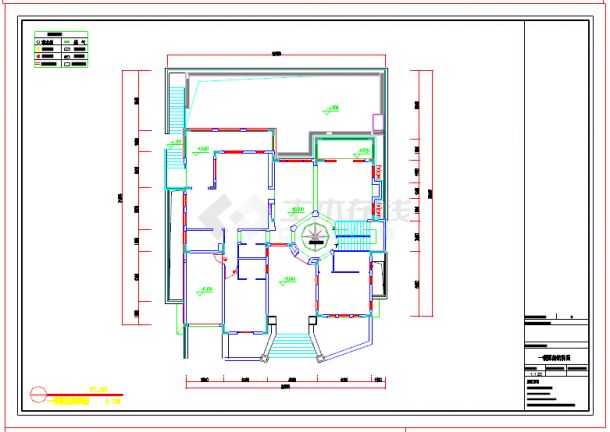 奢华欧式风格2层别墅CAD室内施工图-图二