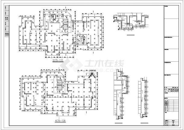 框架地下室结构施工图（管桩基础）-图二