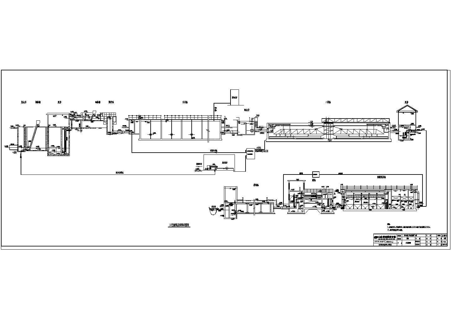 山东某污水处理厂A20全套图纸（4万吨/日）