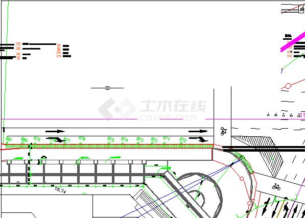 某市政道路照明设计灯具布置设计图-图一