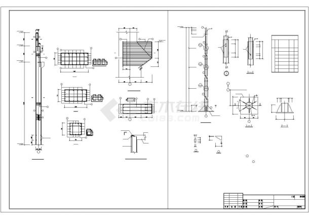 某框架结构厂房结构施工图(含吊车梁)-图二