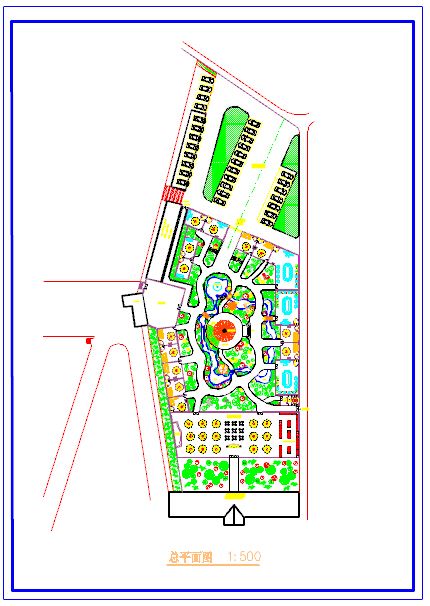 某地餐厅附属小游园景观设计施工图-图二