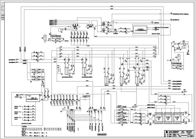 【山西】地源热泵系统机房设备管道图纸_图1
