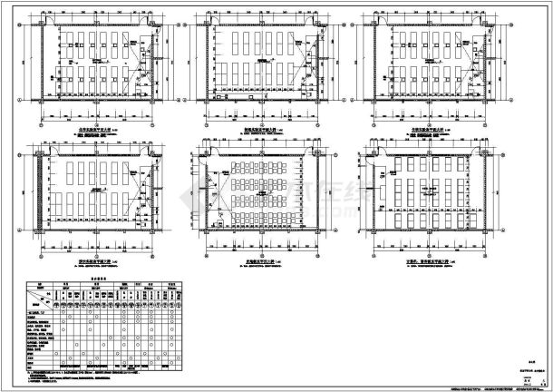 四层中学教学综合楼建筑施工设计图-图二