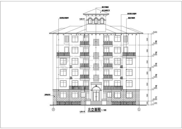 河南退台洋房建筑结构全套施工图（含水电）-图二