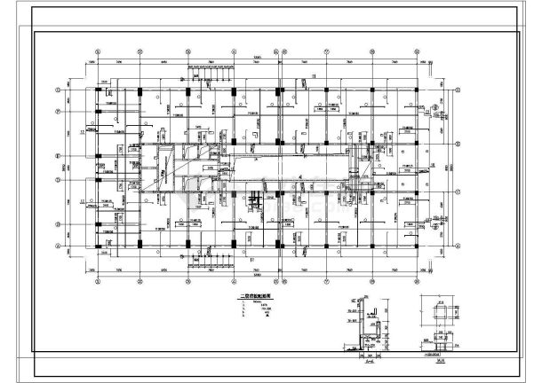 某高层框架结构住宅建筑结构施工设计图-图一