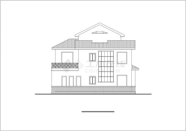 【徐州】某现代风格别墅建筑施工图纸-图一