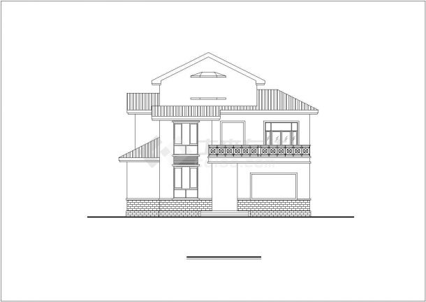 【徐州】某现代风格别墅建筑施工图纸-图二