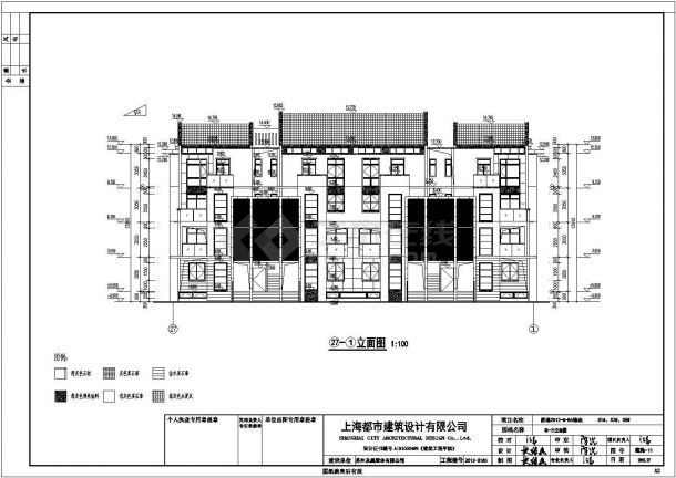 【江苏】苏州某小区叠加别墅设计图纸-图二