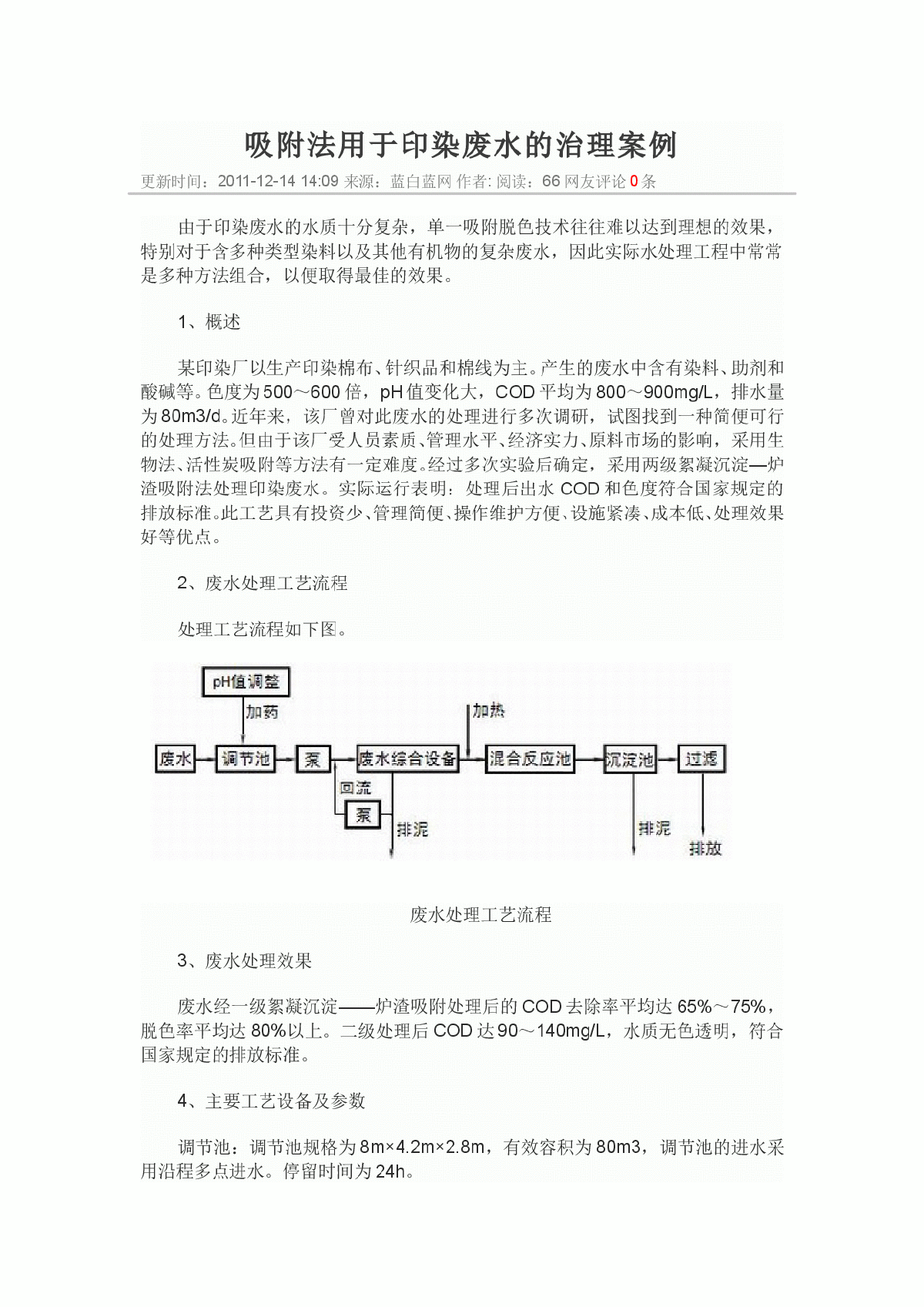 吸附法用于印染废水的治理案例-图一