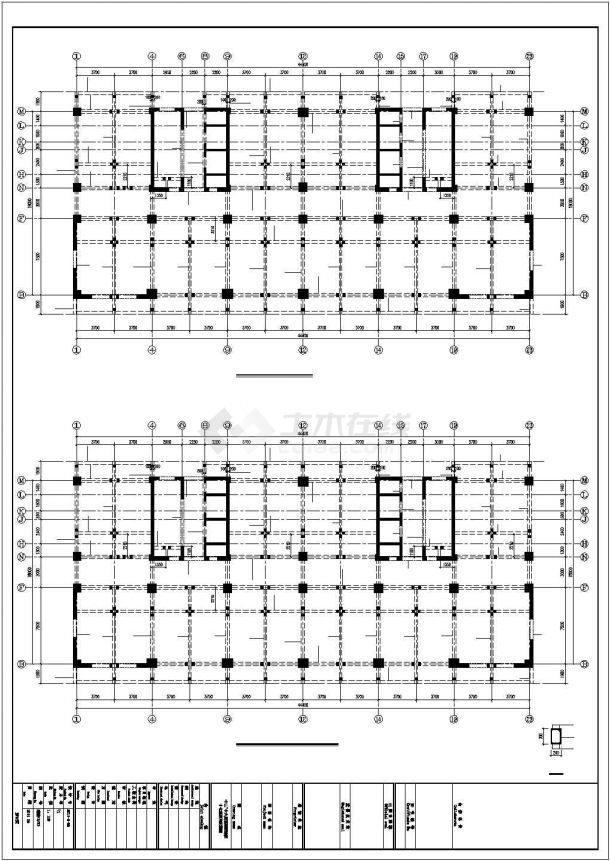 [准格尔]框剪结构住宅结构施工图（18层筏板基础）-图一