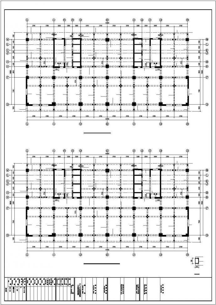 [准格尔]框剪结构住宅结构施工图（18层筏板基础）_图1