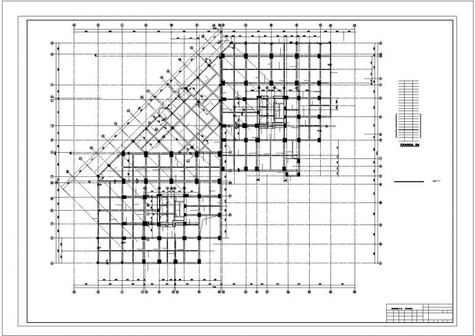 [江西]框支剪力墙高层广场结构施工图(30层，5万平米)_图1