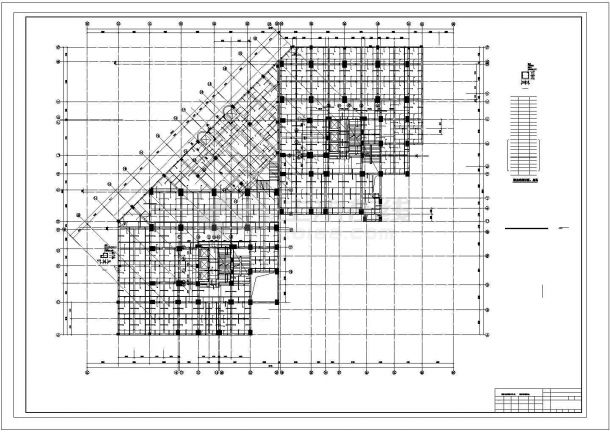 [江西]框支剪力墙高层广场结构施工图(30层，5万平米)-图二