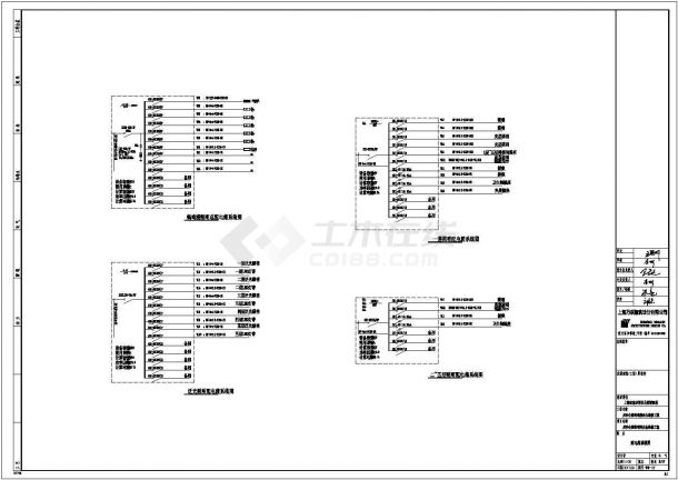 川沙公园鹤鸣楼安全维修CAD电气设计完整图-图一