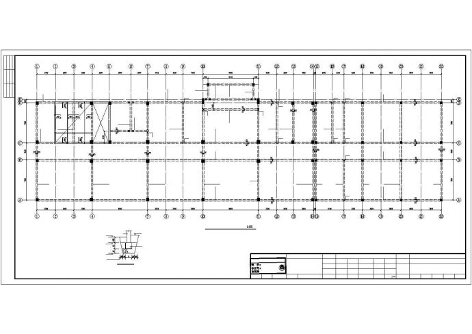 [哈尔滨]框架结构教学楼建筑结构施工图（五层桩基础）_图1