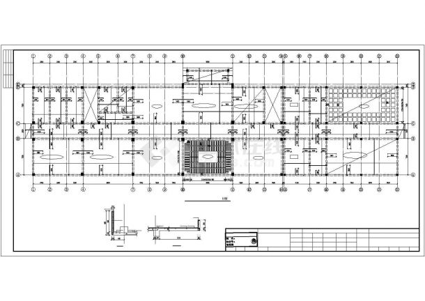 [哈尔滨]框架结构教学楼建筑结构施工图（五层桩基础）-图二